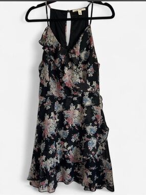 Miami Black Slip Dress with Thin Straps